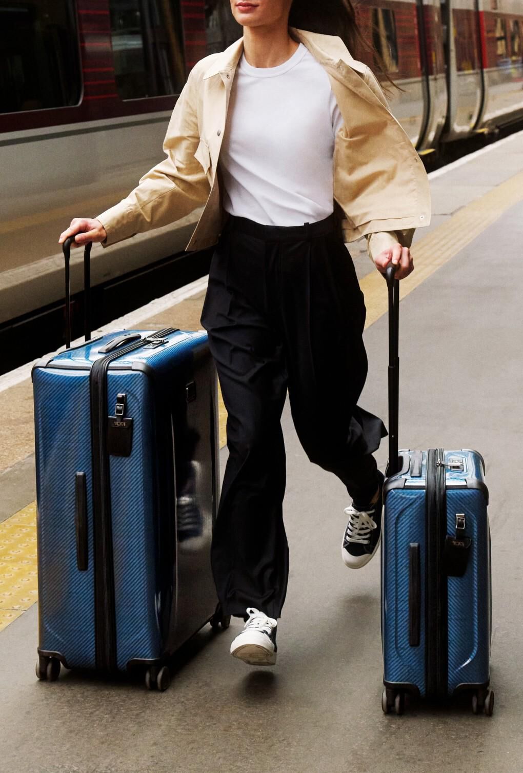 Blauwe handbagage en ruimbagage van TUMI