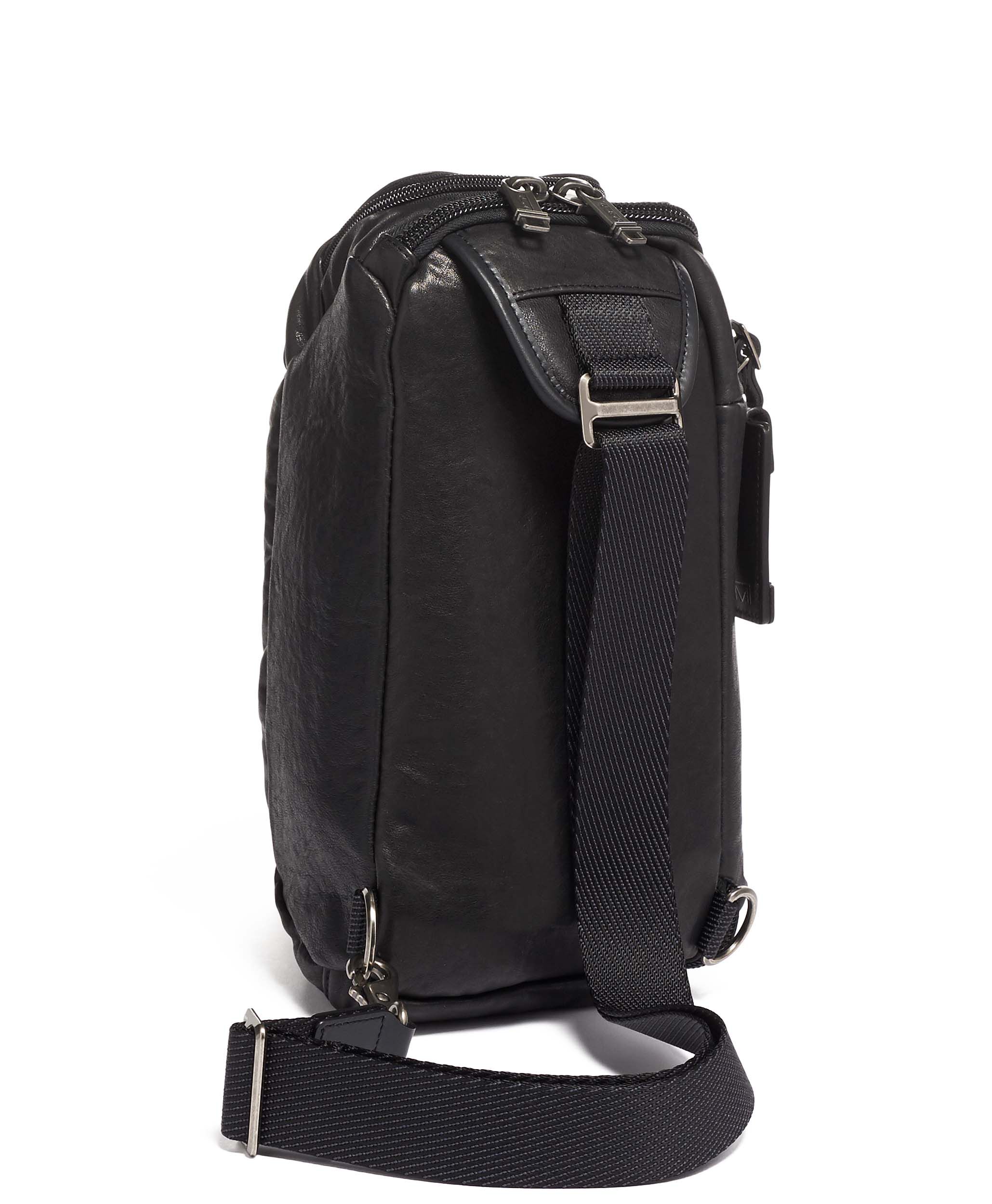 tumi kelley sling leather