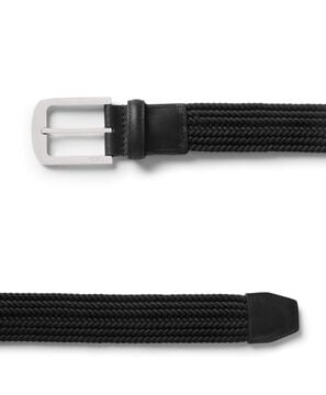 Belts Ceinture tissée rectangulaire arrondie, 35 mm