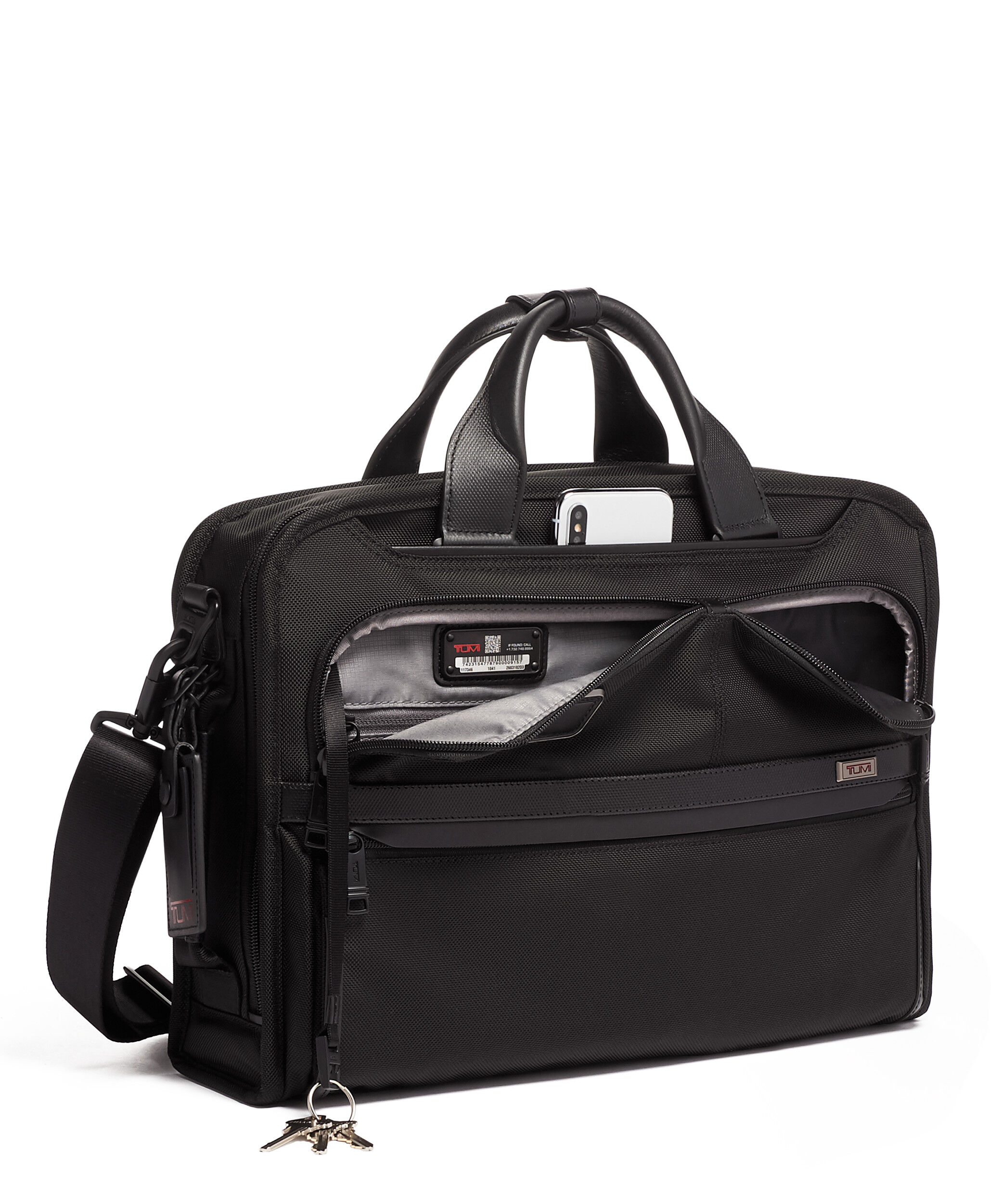 Alpha 3 Slim Three Way Briefcase Black | TUMI Belgium