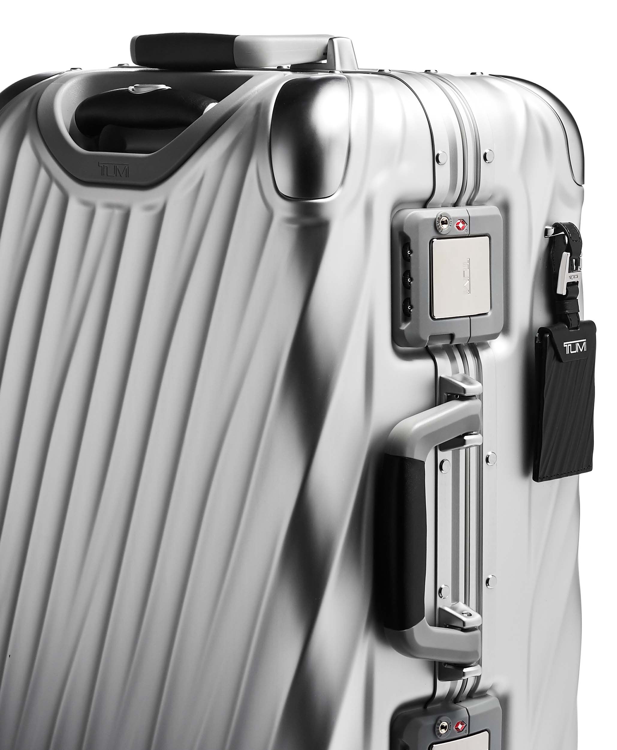 Tumi silver suitcase shop