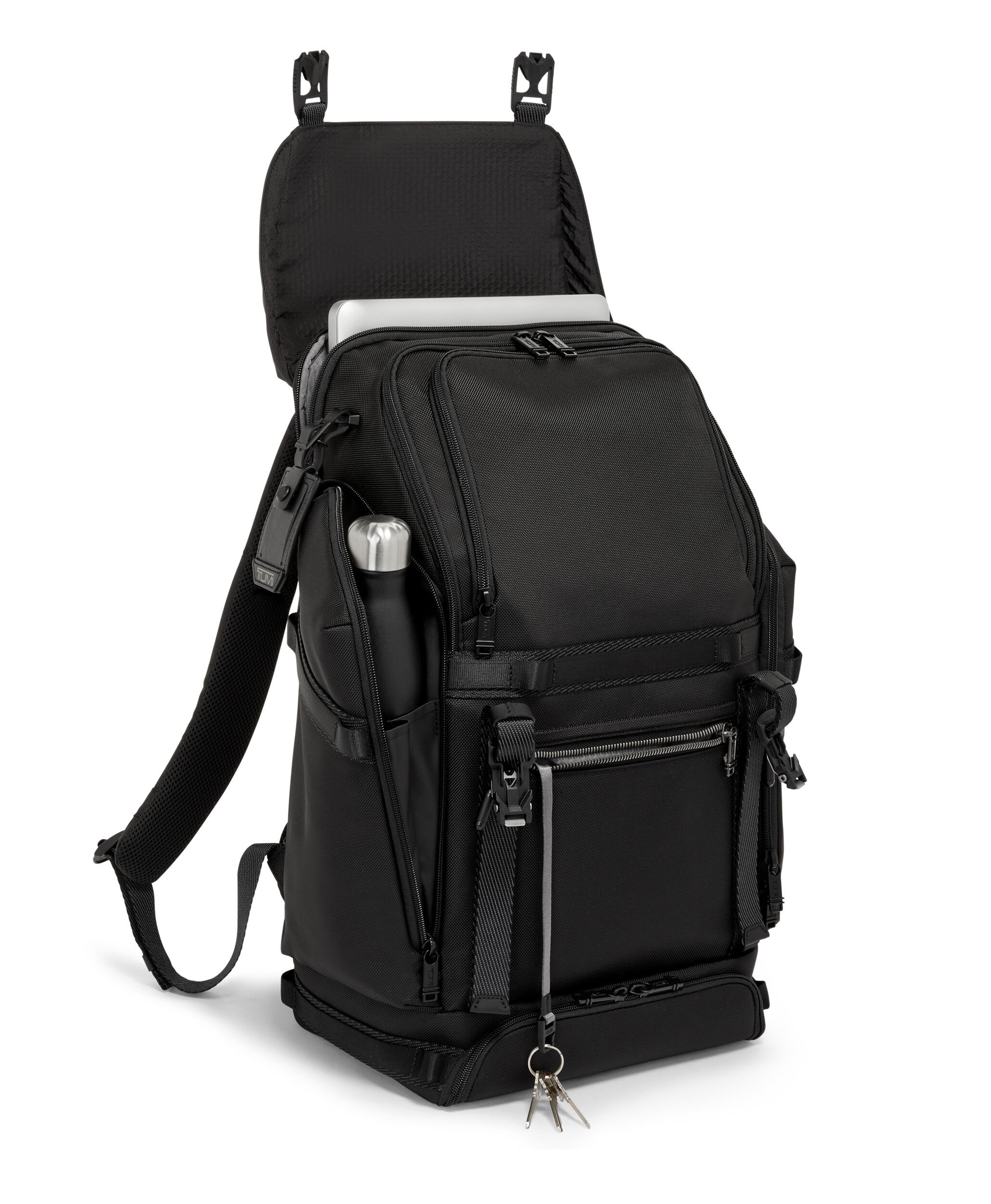Alpha Bravo Expedition Flap Backpack Black | TUMI Belgium