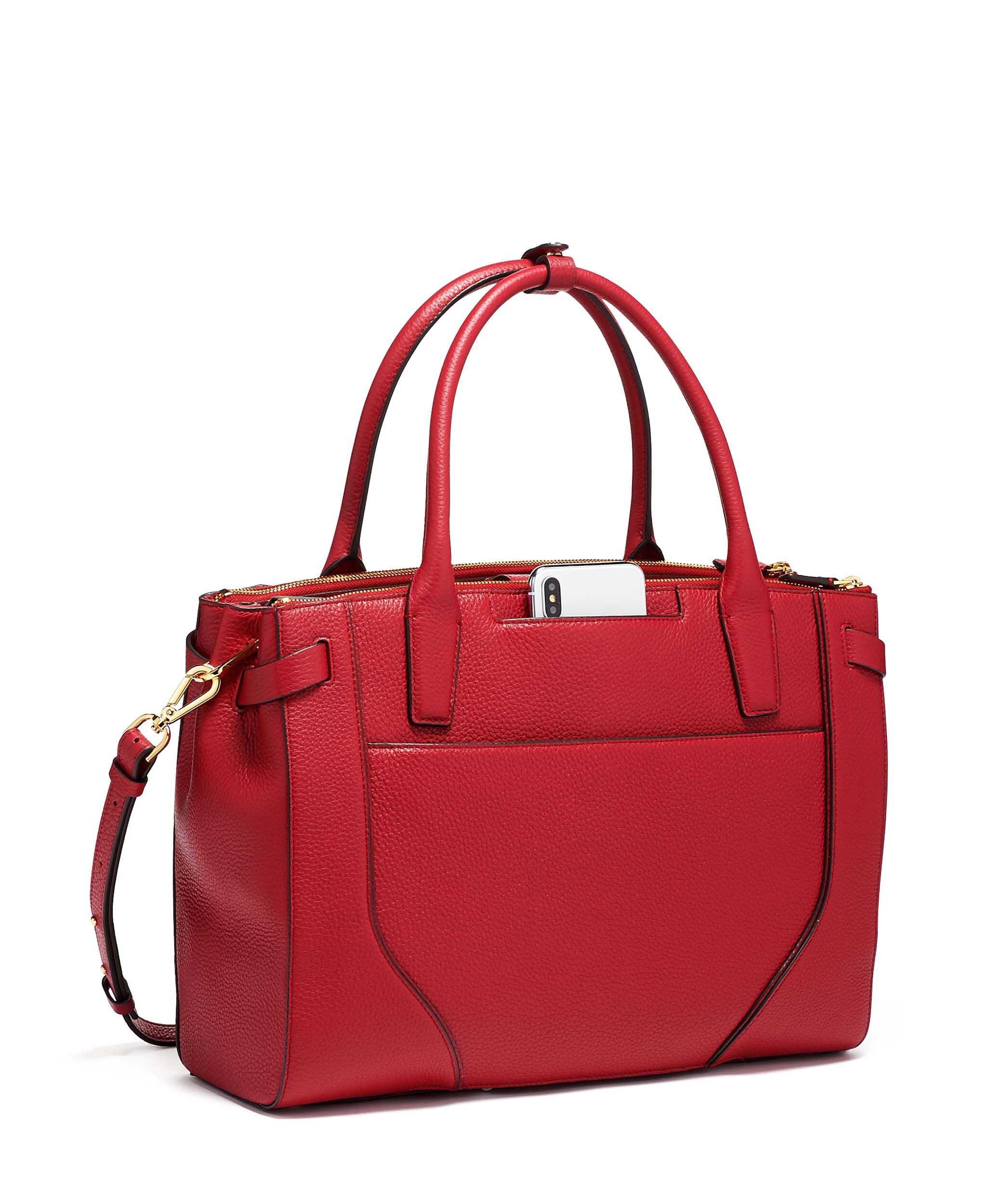 stanton kiran leather laptop briefcase