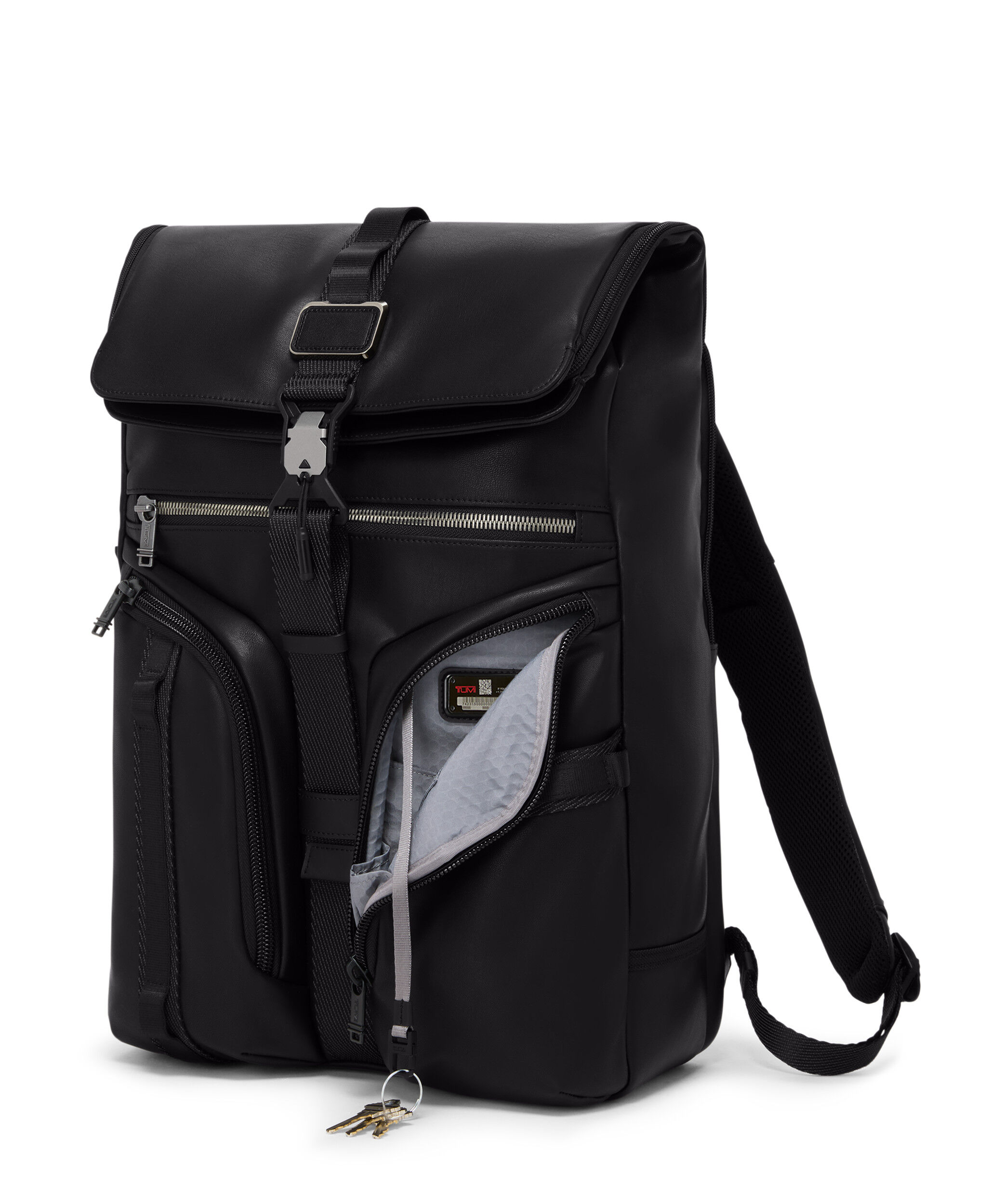 Alpha Bravo Surveillance Flap Backpack Black | TUMI Belgium