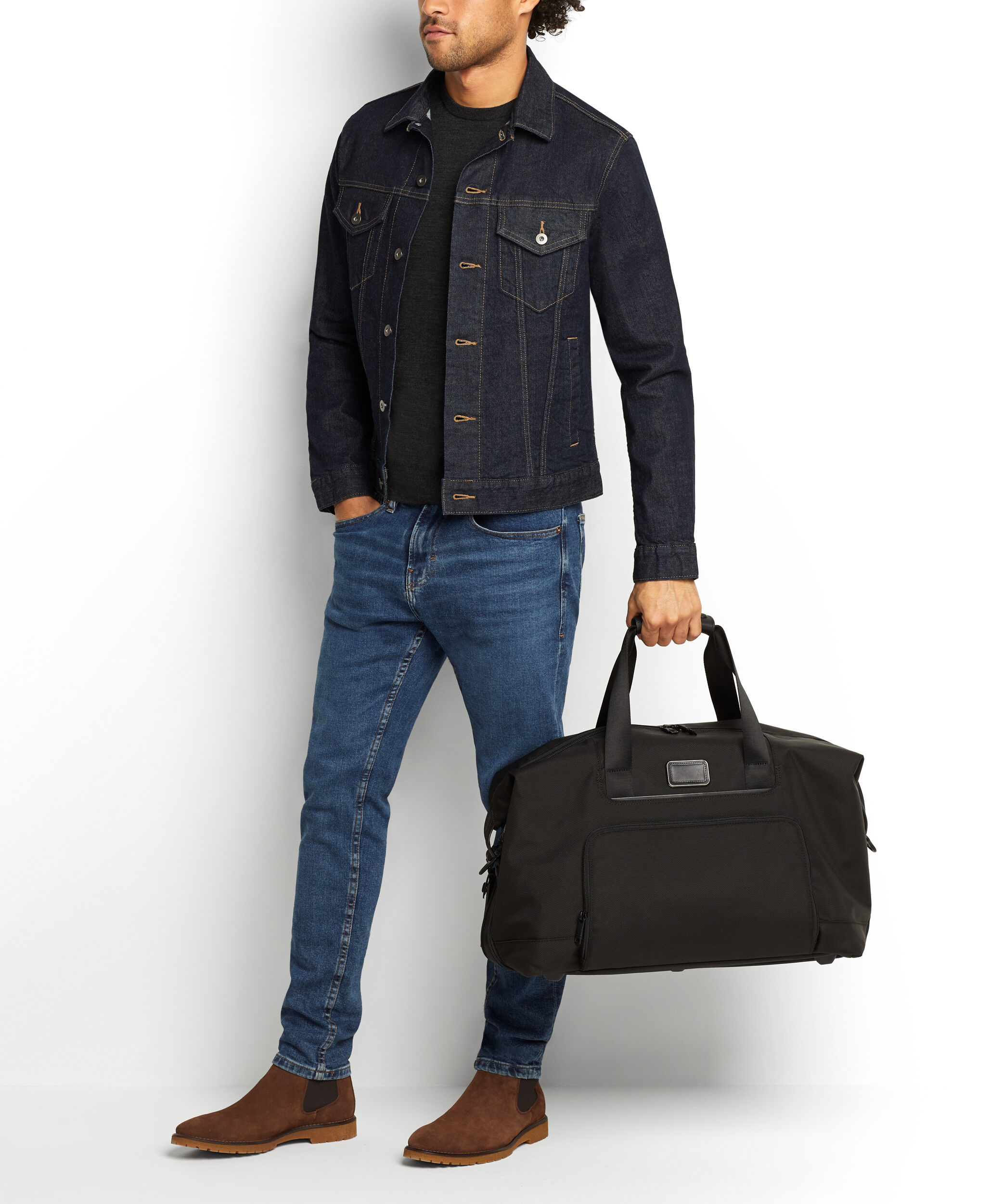 Alpha 3 Double Expansion Satchel Black | TUMI Belgium