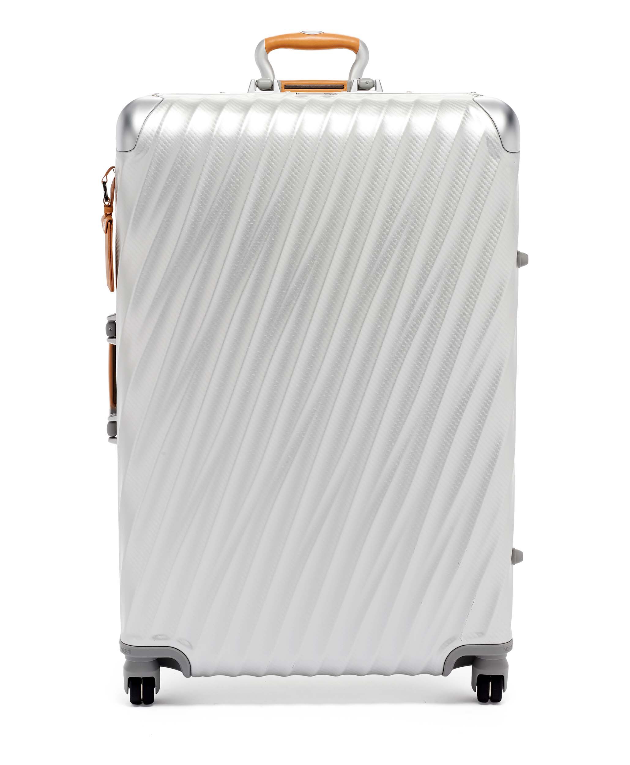 Tumi silver luggage discount
