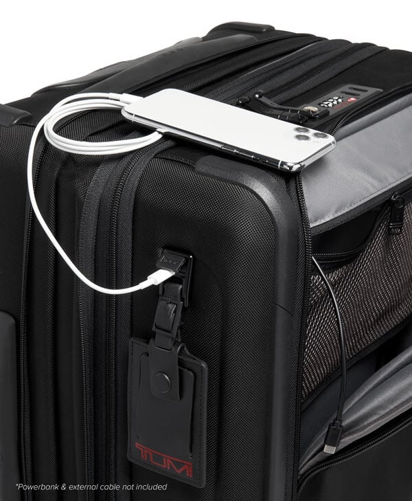 Alpha 3 Continental Dual Access Expandable Carry On 56 cm Black TUMI Belgium