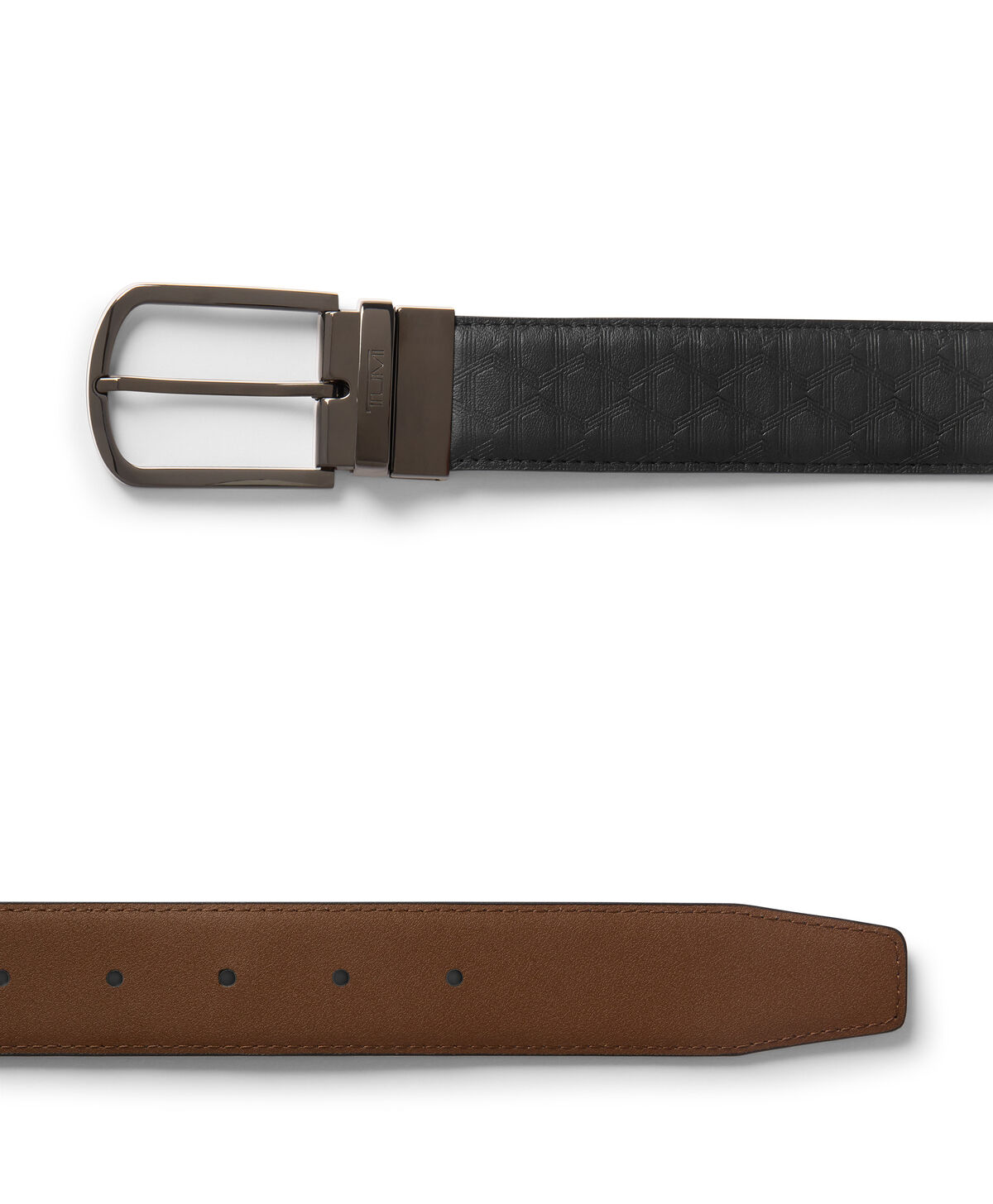 TUMI T-Embossed Reversible Leather Belt 35mm