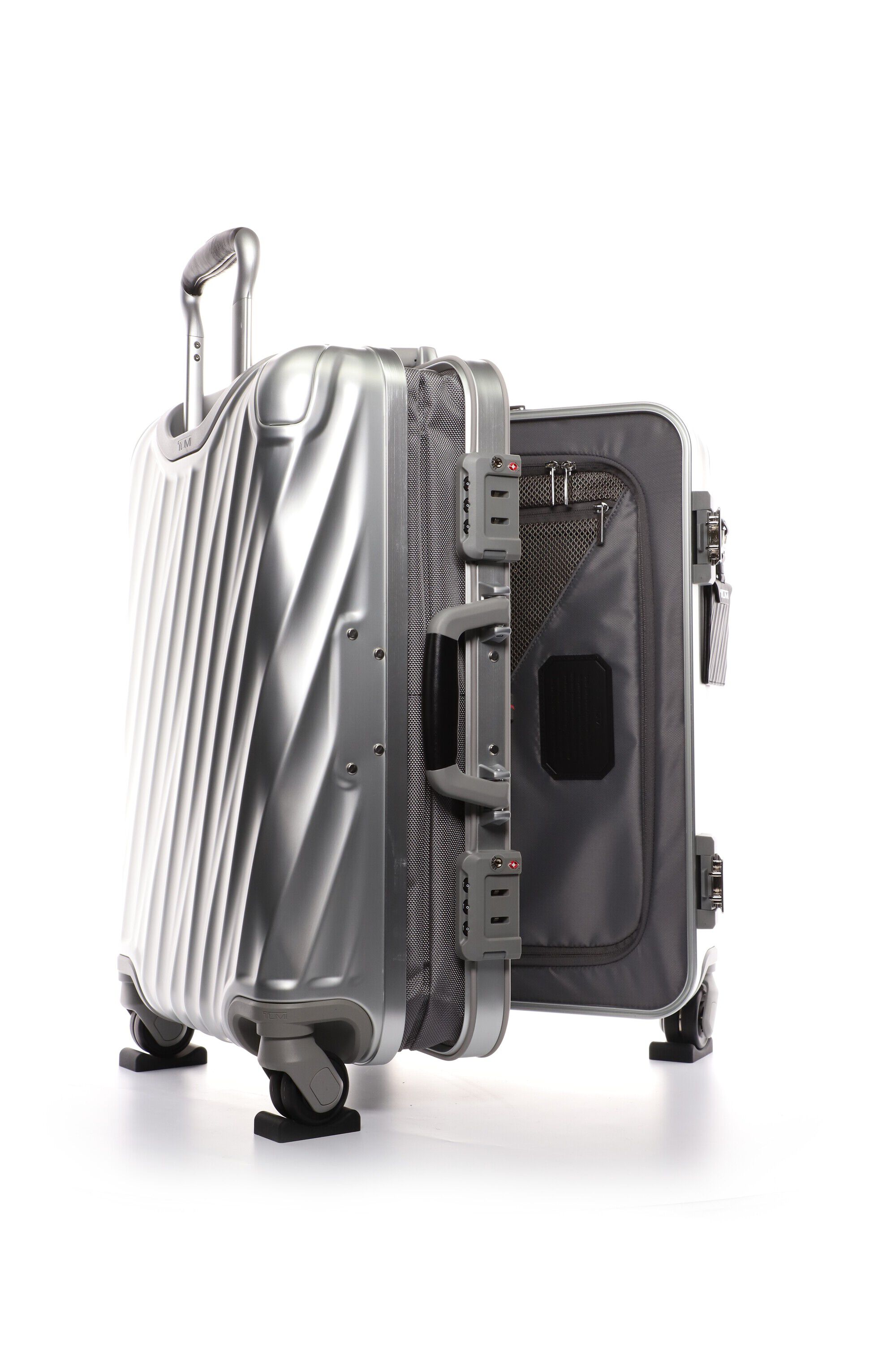 Tumi metal luggage 2025