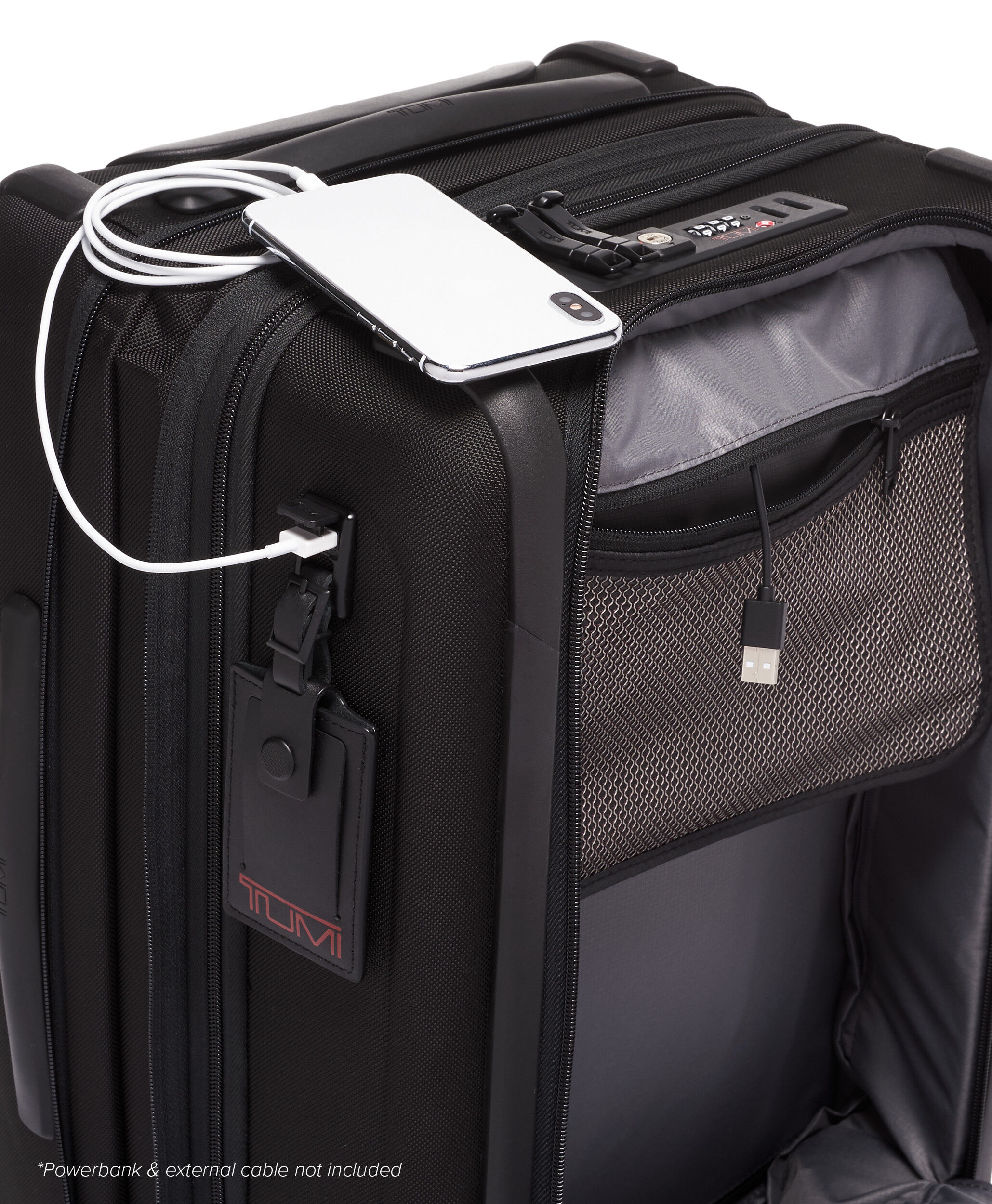Alpha 3 International Dual Access Expandable Carry-On 56 cm Black