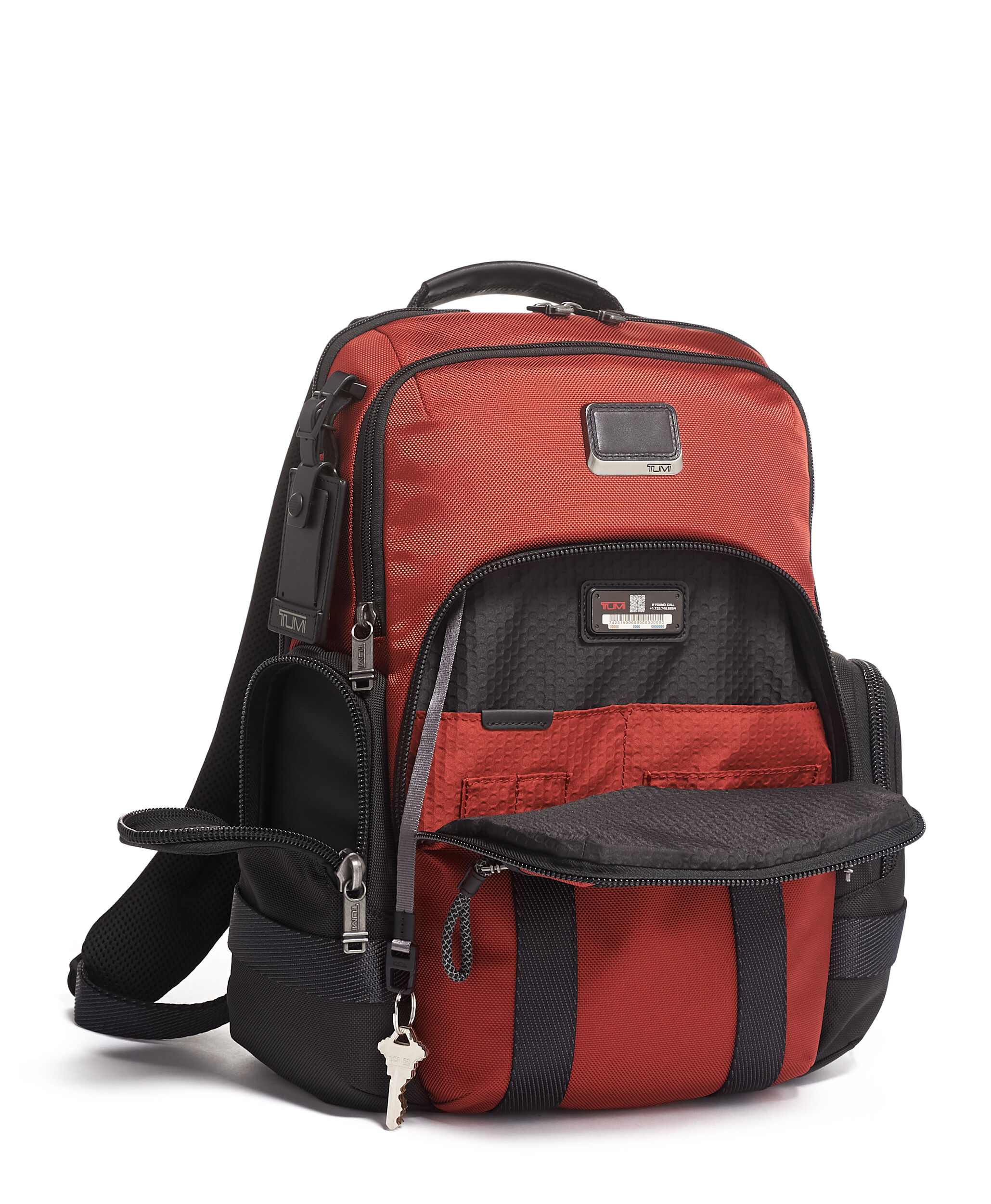 tumi backpack monogram