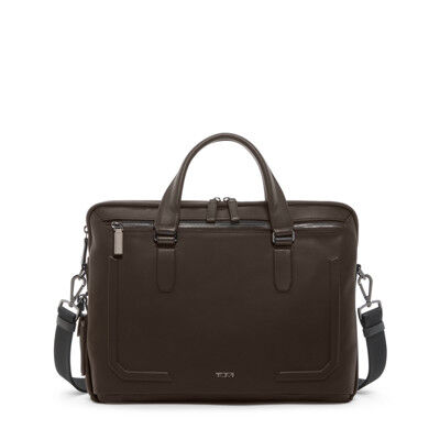 Harrison Sycamore Slim Brief Brown | TUMI Belgium