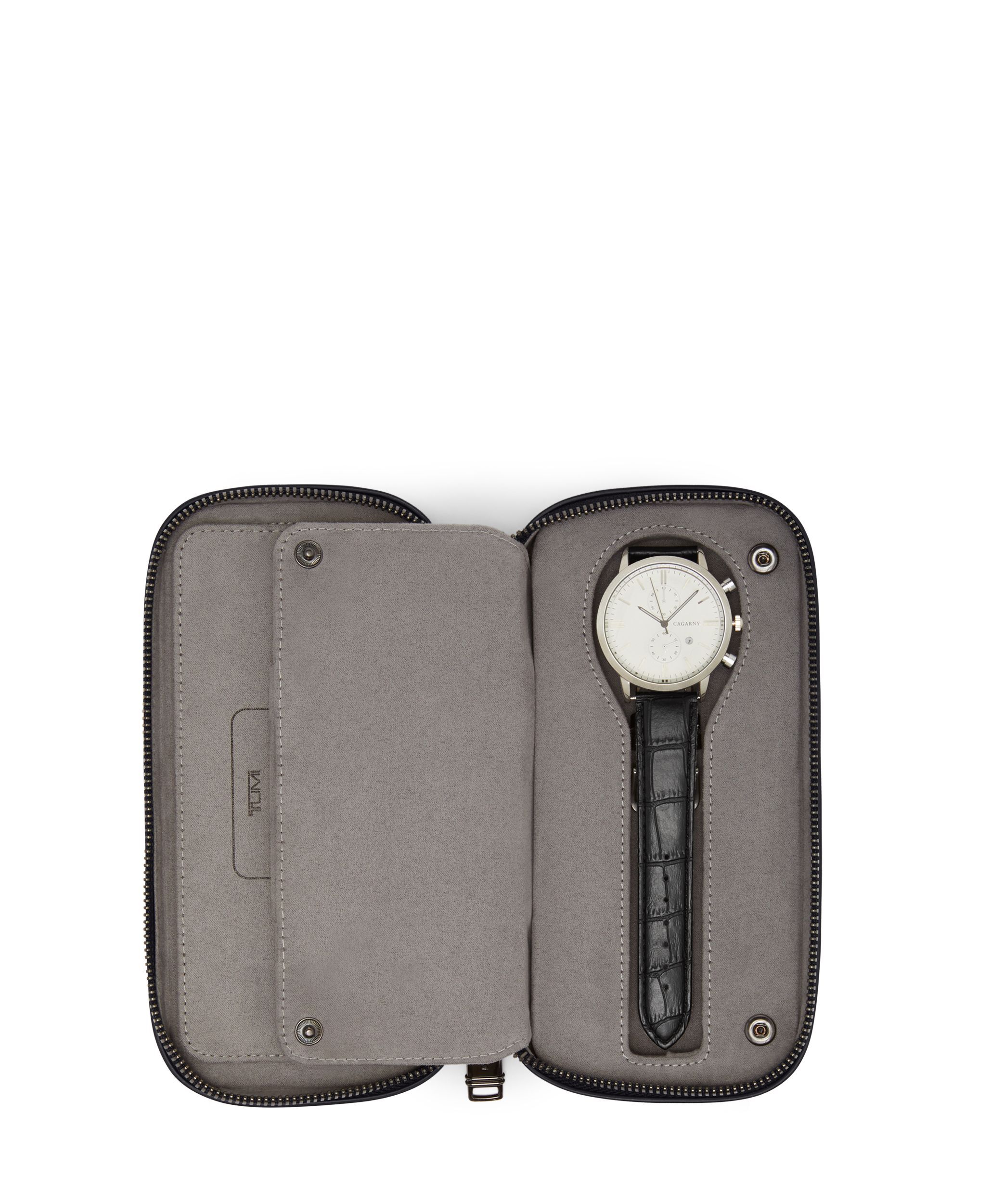 Nassau Travel Watch Case Black | TUMI Belgium