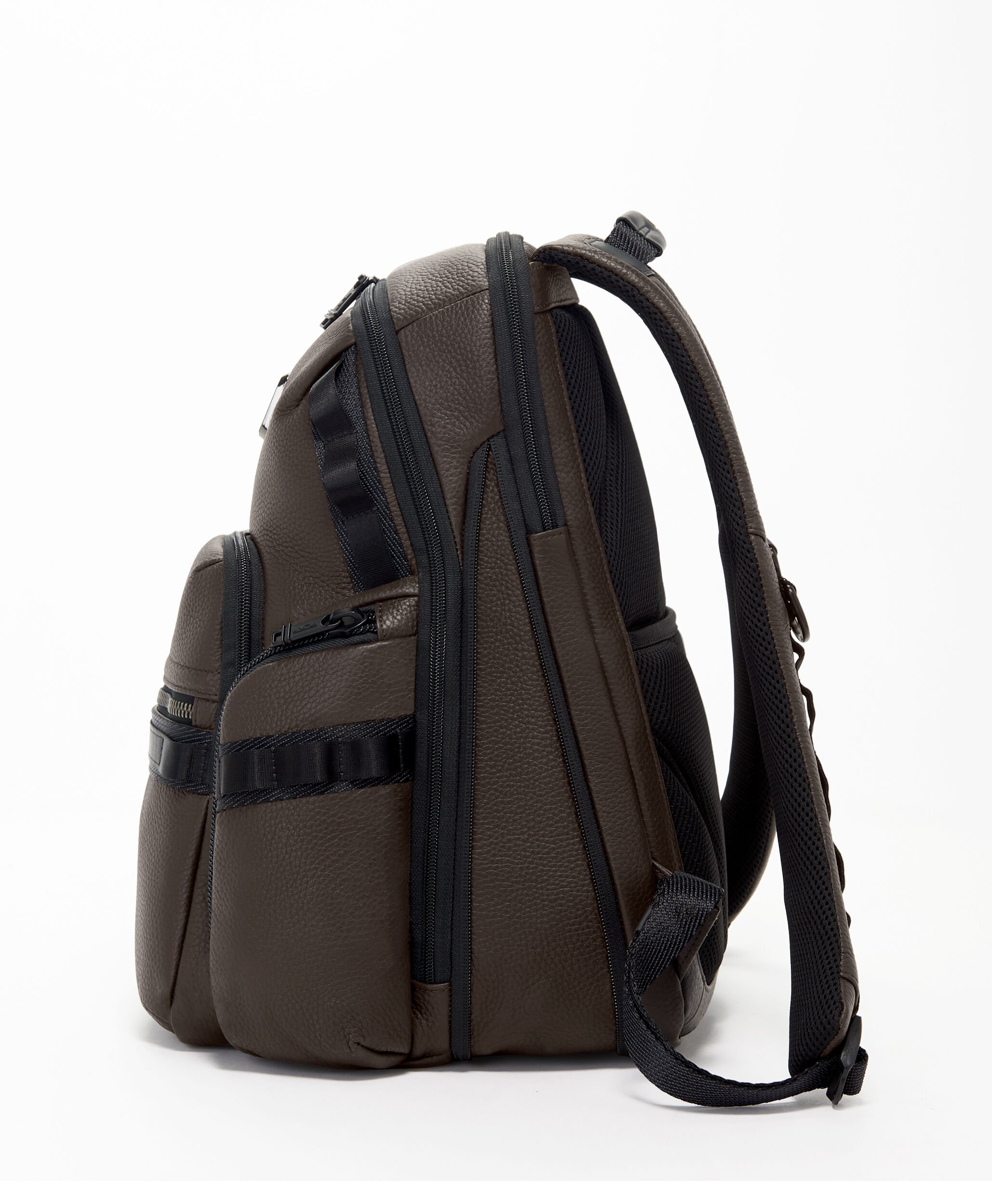 Tumi backpack top brown leather