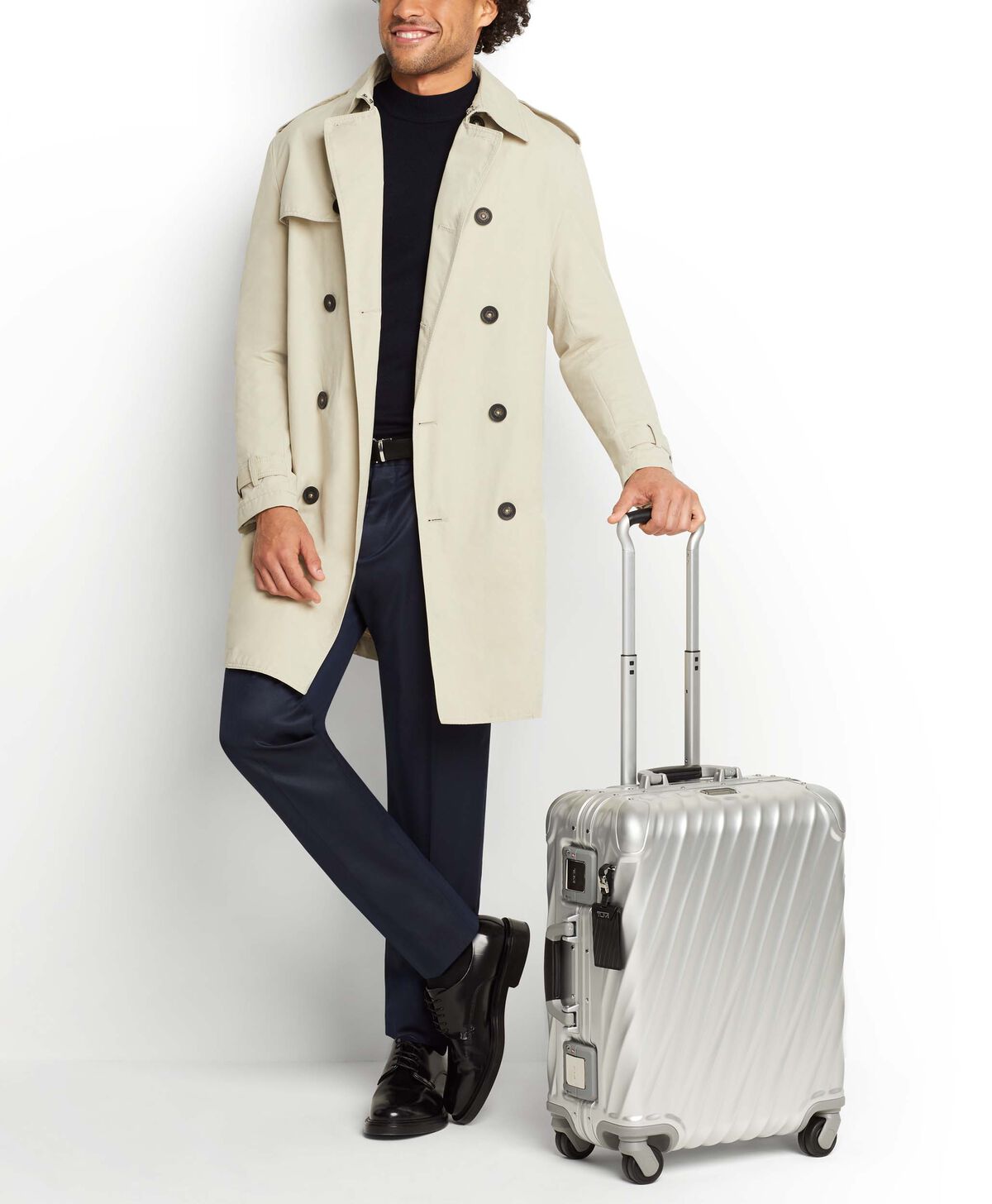 Tumi 19 Degree Aluminum CONTINENTAL CARRY-ON Silver