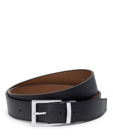 Belts Ceinture r&eacute;versible rectangulaire en cuir Saffiano, 35 mm