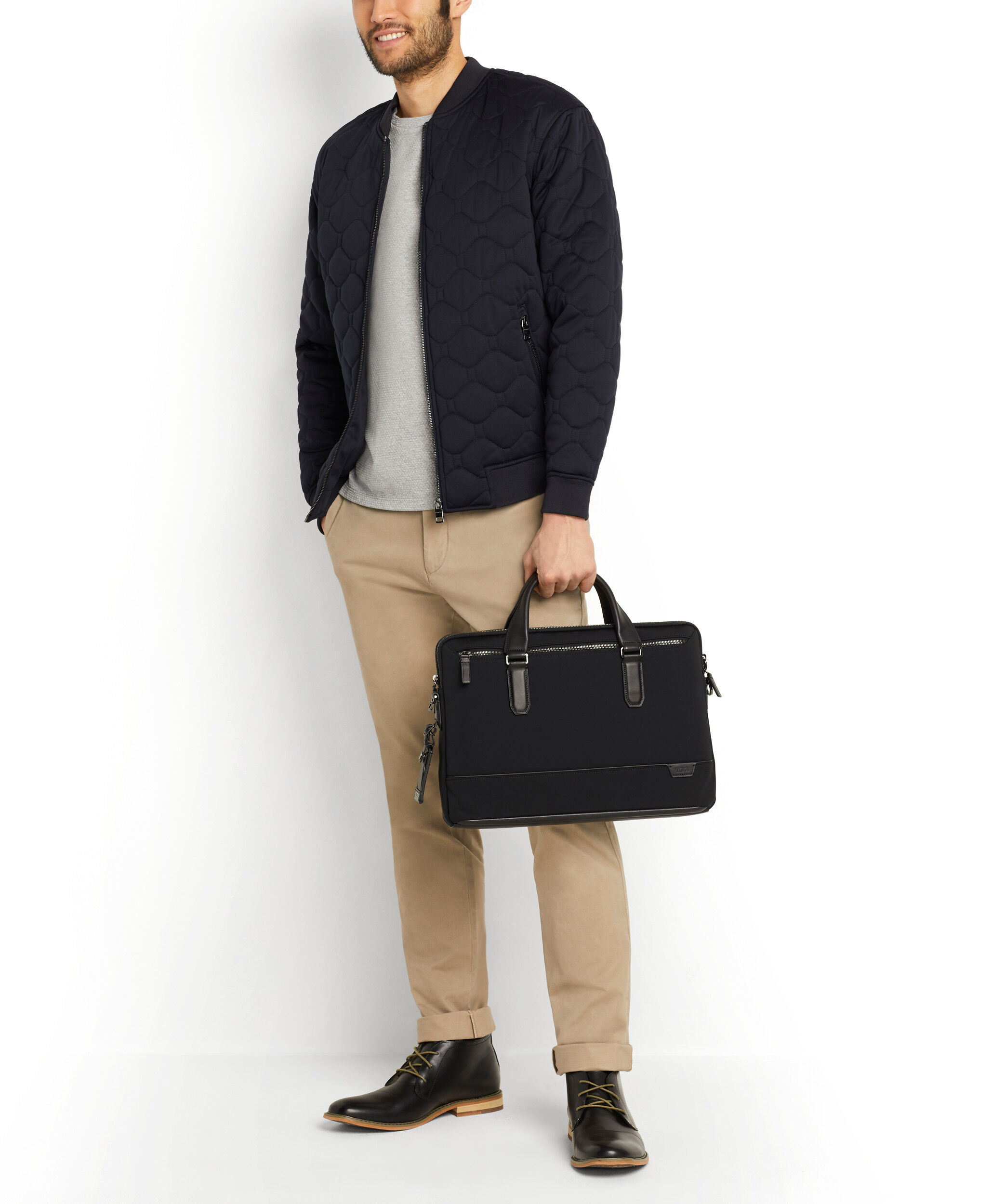 Harrison Sycamore Briefcase Black | TUMI Belgium