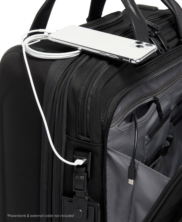 Tumi alpha 3 wheeled briefcase discount