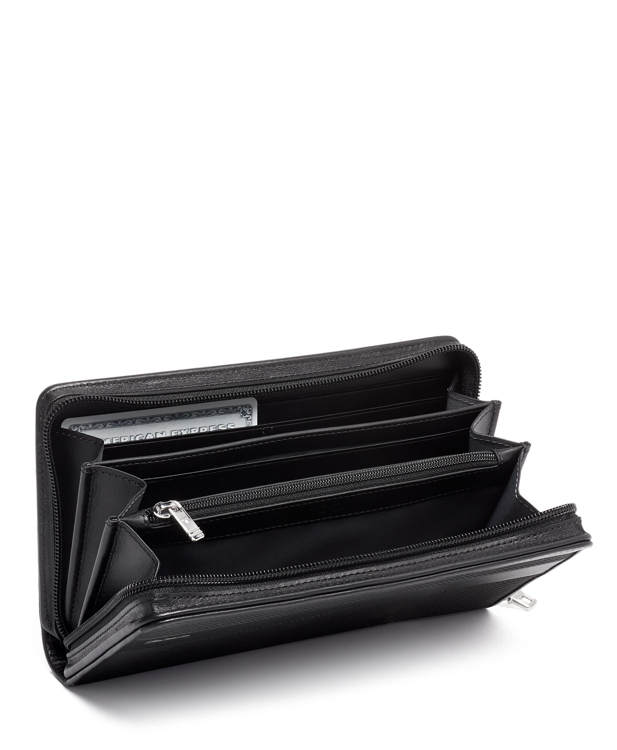 TUMI Voyageur Tri-Fold Zip-Around Wallet Halogen Blue 146614-A311 - Best Buy