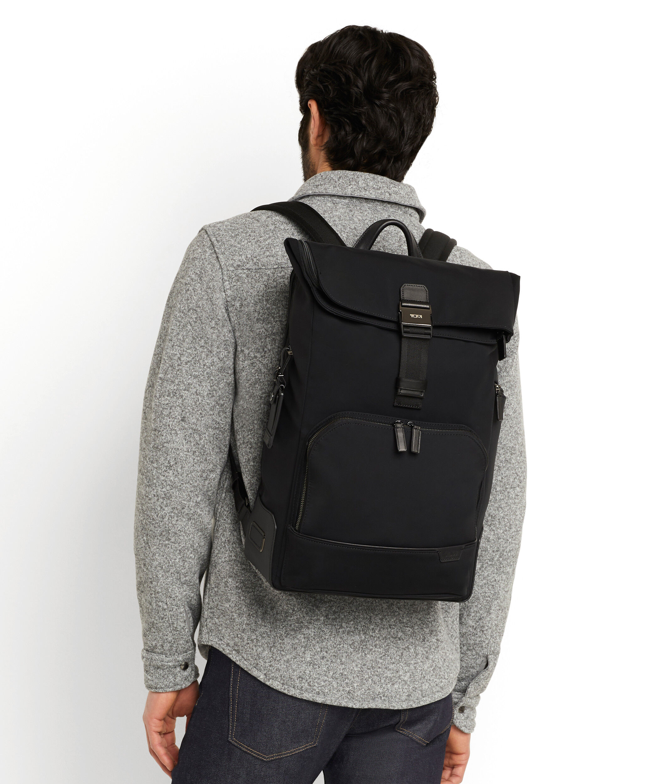 Harrison Osborn Roll Top Backpack Black | TUMI Belgium